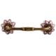 Pink Dahlia Medium Ceramic Bridge Handle